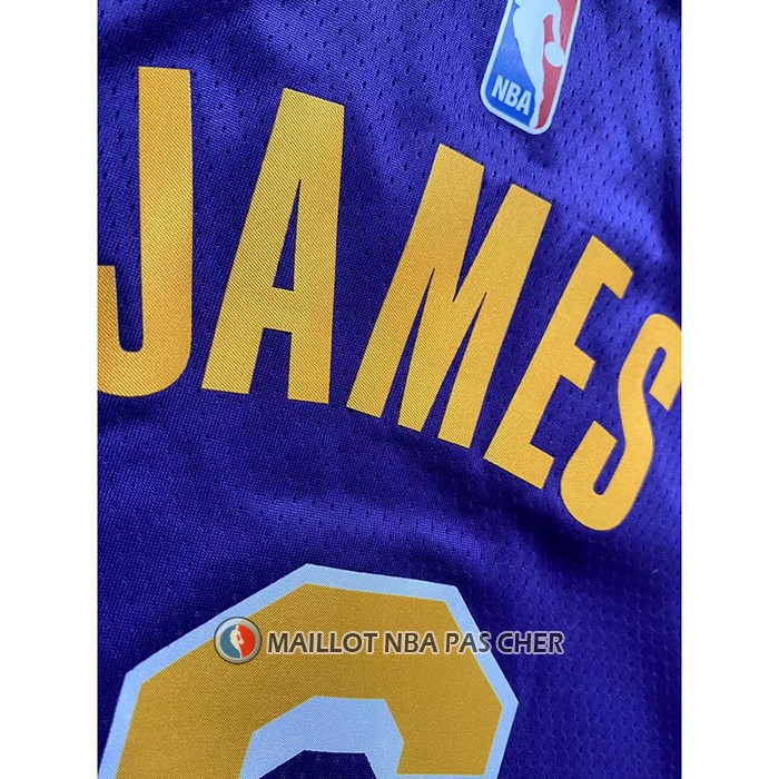 Maillot Enfant Los Angeles Lakers LeBron James NO 6 Statement Volet